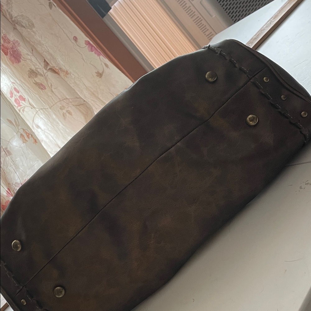 Stylish Brown Leather Women's Bag - Picture 7 of 8